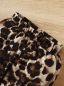 Preview: Baby Mädchen 2-teiliges beigeweiß Hoodie-Hosen-Set mit Leopardenmuster