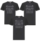 Preview: 2er oder 3er Set Familienshirts - Kinder und die Regeln, Das Älteste, Das Mittlere und Das Jüngste Kind