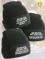 Preview: 2er oder 3er Set KINDER Beanie, Mütze bedruckt mit Spruch: Das Jüngste, Das Mittlere, Das Älteste KiND - REGELN der Familie - KIDS One Size
