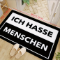 Preview: Fußmatte ICH HASSE MENSCHEN