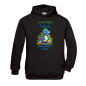 Preview: Kinder Hoodie, Kapuzenpullover "Achtung Kindergarten/ Schule" personalisiert
