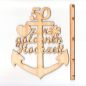 Preview: Anker Goldene Hochzeit Aufschrift und Zahl 50