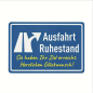 Preview: Retro-Metallschild Vintage Blechschild "Ausfahrt Ruhestand"