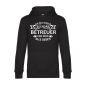Preview: Premium Kapuzenpullover, Hoodie schwarz mit Motiv: Ich bin diese/r legendäre Betreuer/ in