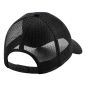 Preview: Schwarze Mesh Cap – Basecap mit Klettpatch - Schwarze Trucker Cap mit Netzrückseite, verstellbar: Geiler Typ mit Glatze o. Geiler typ mit Bauch o. Geiler Typ mit Bart