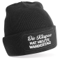 Preview: One Size Beanie, Mütze mit Spruch: Die Klapse hat Wandertag.