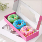 Preview: Die Donut-Sockenbox, 3 Paare lustige Socken in Donut Form, Donut Socken