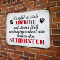 Preview: Retro-Metallschild Vintage Blechschild "Es gibt so viele Hunde auf der Welt und ausgerechnet wir haben den schönsten"