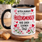 Preview: Guten Morgen Tasse mit Spruch Herzensmensch – Geschenk für Lieblingsmenschen