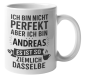 Preview: Schwarzweiße oder weiße Tasse "Ich bin nicht perfekt, aber ich bin - Wunschname - es ist so ziemlich dasselbe "