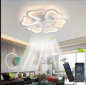 Preview: Premium LED Deckenleuchte mit Ventilator – Modernes Design in Blütenform, Ø 68 cm, leise & leistungsstark