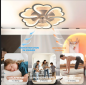 Preview: Premium LED Deckenleuchte mit Ventilator – Modernes Design in Blütenform, Ø 68 cm, leise & leistungsstark