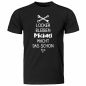 Preview: Shirt "Locker bleiben - [Name] macht das schon" (schwarz / weiß)