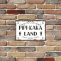 Preview: Retro-Metallschild Vintage Blechschild "Pipi-Kaka-Land"