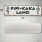 Preview: Retro-Metallschild Vintage Blechschild "Pipi-Kaka-Land" - quer, lang