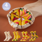 Preview: Die Pizza-Sockenbox, 4 Paare lustige Socken mit Pizza Motiven, Pizza Socken