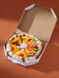 Preview: Die Pizza-Sockenbox, 4 Paare lustige Socken mit Pizza Motiven, Pizza Socken