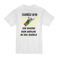 Preview: Kinder T-Shirt, Kindershirt Tschüss Kindergarten, ich mache den Abflug in die Schule.
