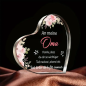 Preview: Acryl Herz, Acrylherz, Acryl Aufsteller, mit Spruch:"An meine Oma..."