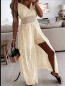 Preview: Eleganter Damen-Spitzen-Overall , Femininer Jumpsuit mit V-Ausschnitt – Ärmellos, Einfarbig
