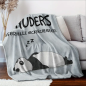 Preview: Kuscheldecke, Flanelldecke, Bedruckte Decke für den Bruder, mit Spruch „Bruders Offizielle Nickerchendecke"