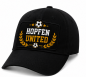 Preview: Lustige Bier Cap Herren – Geschenk für Fußballfans & Bierliebhaber – Schwarze Baseball Kappe FC DURST TEAM BIERGARTEN SEKTION ESKALATION HOPFEN UNITED DIE 12. FLASCHE