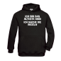 Preview: 3er Set Kinder Hoodies ohne Kordel, KINDER Kapuzenpullover schwarz "Das Jüngste, Das Mittlere, Das Älteste KiND - REGELN der Familie", Motiv vorne
