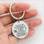 Preview: Runder Metall Schlüsselanhänger mit Gravur "Ein kleiner Engel soll mit dir zur Schule gehen" Geschenk Einschulung, Schulanfang