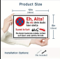 Preview: Retro-Metallschild Vintage Blechschild "Ey Alta...du nix dein Auto hier stella...Parken verboten"
