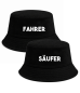 Preview: Fahrer & Säufer Bucket Hat 2er Set – Perfekt für Biergarten, Festival & Vatertag