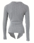 Preview: Damen Strickpullover Langarmpullover, Geripptes Pullover, Wickelpullover