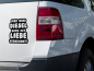 Preview: Autoaufkleber, Auto Aufkleber "Hier wird Diesel noch mit Liebe verbrannt!" 15cm