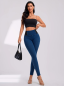 Preview: Elegante High-Waist-Denim-Jeans Stretch Hose