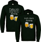 Preview: 2er Set Hoodies, Kapuzenpullover schwarz 2er-Set - Falls ich betrunken bin, bringt mich zu...Wunschname