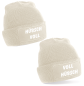 Preview: 2er Set One Size Beanie, Mützen mit Spruch: Voll Hübsch Hübsch Voll, Partner Mützen, Couple Beanies