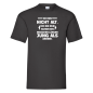 Preview: Funshirt T-Shirt "Ich bin nicht alt - nur ein bisschen länger jung" (schwarz / weiß)