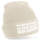 Preview: One Size Beanie, Mütze mit Spruch: Ich bin die Oma, ich muss nicht NEIN sagen
