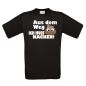 Preview: Funshirt weiß oder schwarz - Aus dem Weg