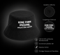 Preview: Party Hut, Bucket Hat, Fischer Hut, Hut bedruckt mit Spruch: Keine Panik... Wunschname macht das schon