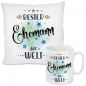 Preview: Kissen oder Tasse: Beste Ehefrau der Welt! - Bester Ehemann der Welt!