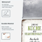 Preview: Retro-Metallschild Vintage Blechschild "Diese Küche ist selbstreinigend..."