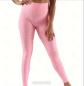 Preview: 1Stk. Einfarbige Hochtaillierte Shaping-Leggings mit festem Honigwabenmuster, High-Stretch Sport Leggings, Damen Activewear, atmungsaktiv, elastisch