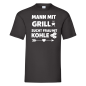 Preview: Tshirt, Funshirt - mit Motiv: Mann mit Grill sucht Frau mit Kohle
