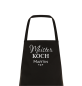 Preview: Kochschürze mit Spruch "Meister Köchin / Koch mit Wunschnamen" Kochen Backen Schürze Geschenke Mama Oma Papa Opa