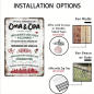 Preview: Retro-Metallschild Vintage Blechschild "Offizielle Oma und Opa Hausregeln"