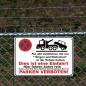 Preview: Retro-Metallschild Vintage Blechschild "Parken verboten"