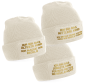 Preview: 2er oder 3er Set One Size Beanie, Mütze bedruckt mit goldenem Schriftzug: Das Jüngste, Das Mittlere, Das Älteste KIND - REGELN der Familie