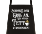 Preview: Grillschürze, Kochschürze mit Spruch "Schmeiß den Grill an..." Schürze für Hobbyköche Geschenke Papa Opa Mama Freunde