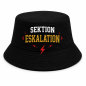 Preview: Lustiger Bucket Hat WM Fan Hut – Bierliebhaber Fischerhut mit Fußball Spruch – Festival & Public Viewing Sommerhut Schwarz FC DURST TEAM BIERGARTEN SEKTION ESKALATION HOPFEN UNITED DIE 12. FLASCHE