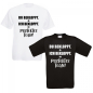 Preview: Funshirt Tshirt oder Tanktop weiß oder schwarz - DU BEKLOPPT. + ICH BEKLOPPT. = PERFEKTES TEAM